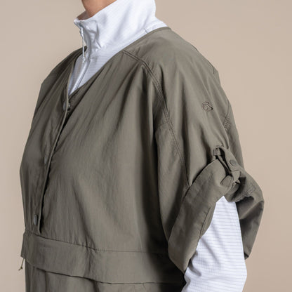 Wild Olive - Pack Shot - Craghoppers Womens-Ladies Medina Nosilife Overhead Short-Sleeved Shirt