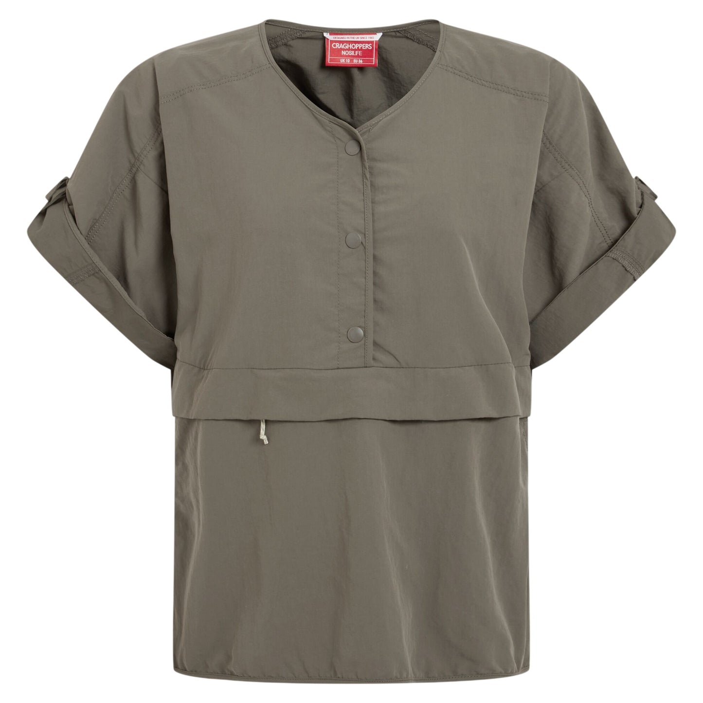 Wild Olive - Front - Craghoppers Womens-Ladies Medina Nosilife Overhead Short-Sleeved Shirt