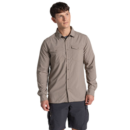 Pebble - Side - Craghoppers Mens Loukkos Nosilife Shirt