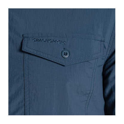 Blue Stone - Side - Craghoppers Mens Loukkos Nosilife Shirt