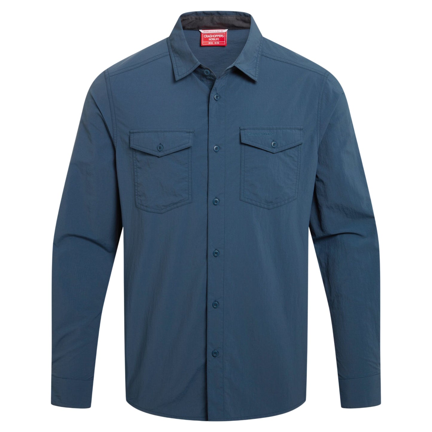 Blue Stone - Front - Craghoppers Mens Loukkos Nosilife Shirt