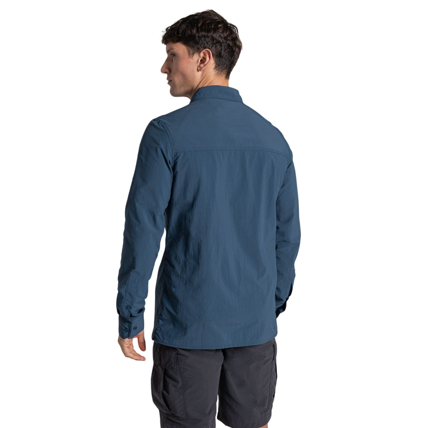 Blue Stone - Back - Craghoppers Mens Loukkos Nosilife Shirt
