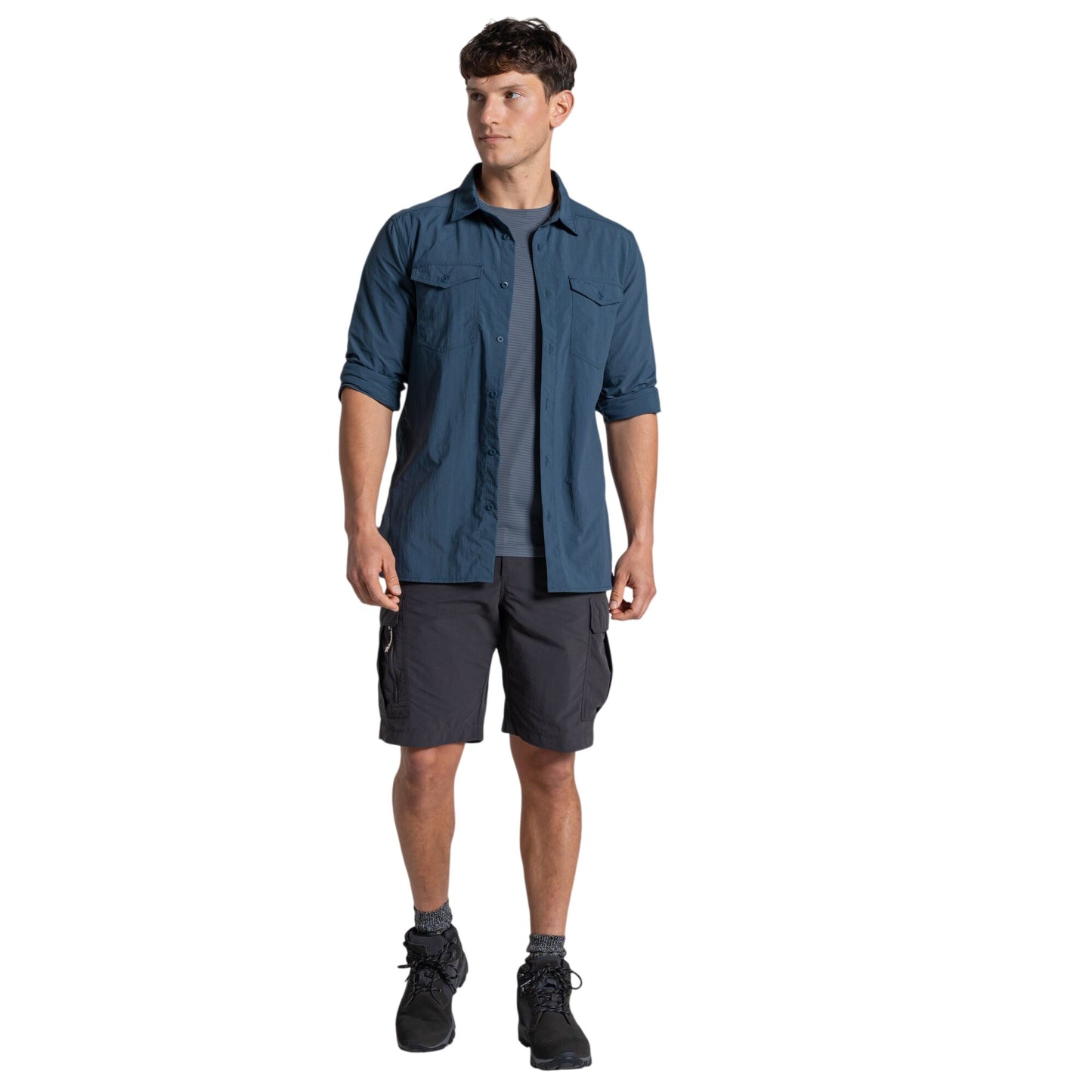 Blue Stone - Lifestyle - Craghoppers Mens Loukkos Nosilife Shirt
