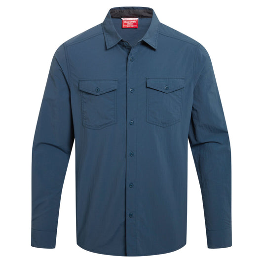 Blue Stone - Front - Craghoppers Mens Loukkos Nosilife Shirt