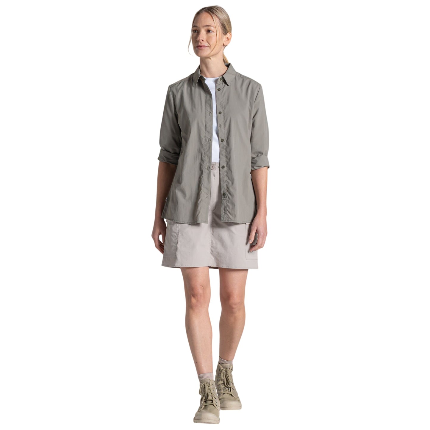 Vert - Lifestyle - Craghoppers Womens-Ladies Alma Nosilife Long-Sleeved Shirt
