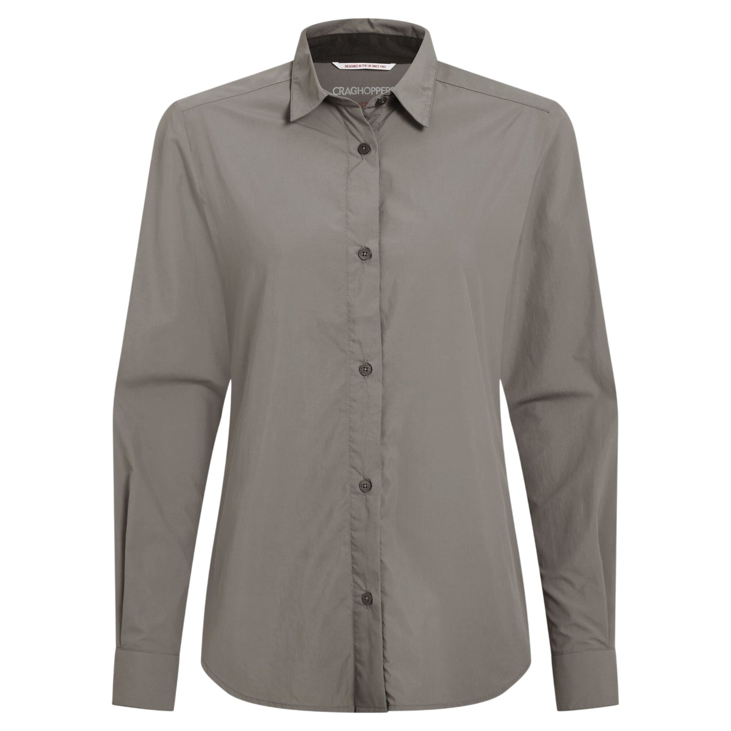 Vert - Front - Craghoppers Womens-Ladies Alma Nosilife Long-Sleeved Shirt