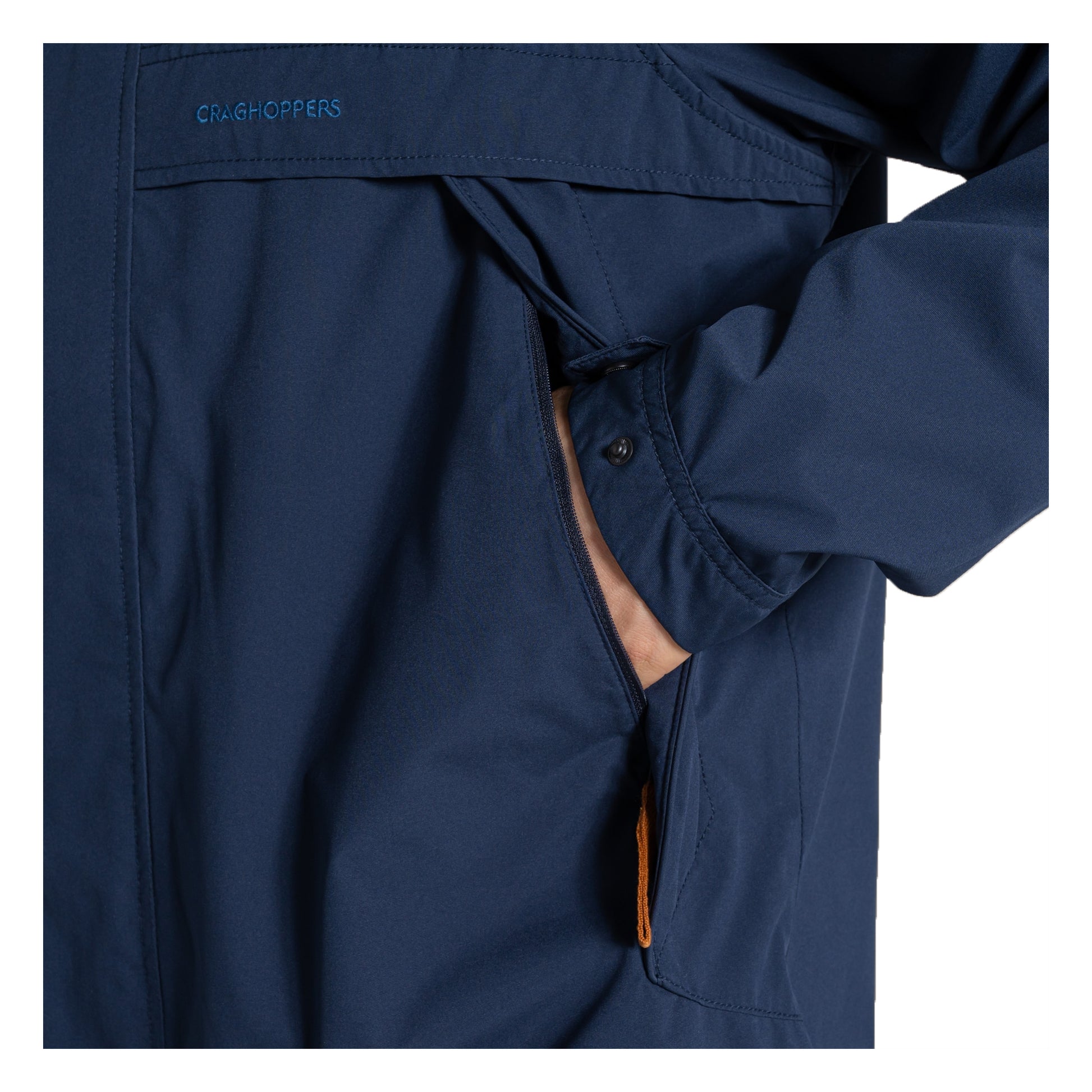 Blue Navy - Side - Craghoppers Mens National Trust Keskadale Waterproof Jacket