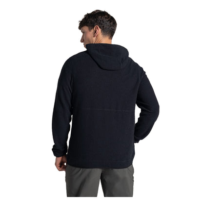 Black - Back - Craghoppers Mens Compresslite Hooded Fleece Jacket