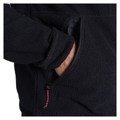 Black - Side - Craghoppers Mens Compresslite Hooded Fleece Jacket