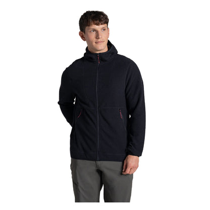 Black - Lifestyle - Craghoppers Mens Compresslite Hooded Fleece Jacket