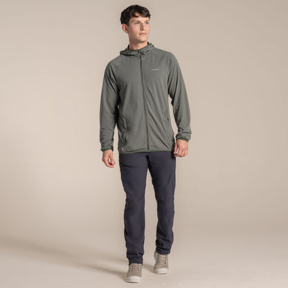 Dark Sage - Close up - Craghoppers Mens Nadim Nosilife Hooded Jacket