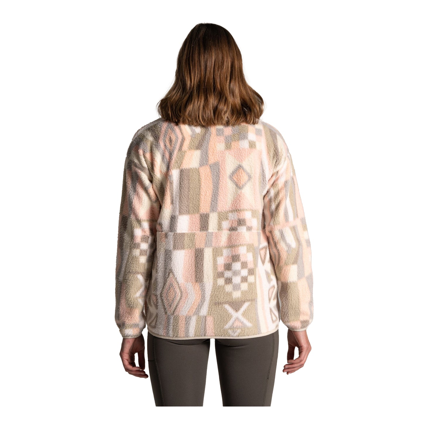 Sugared Almond - Back - Craghoppers Womens-Ladies Dante Patterned Full Zip Fleece Jacket
