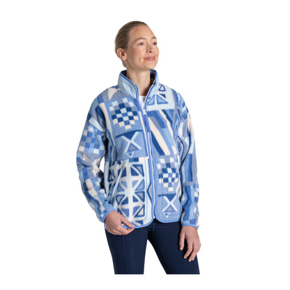 Vinca Blue - Lifestyle - Craghoppers Womens-Ladies Dante Patterned Full Zip Fleece Jacket