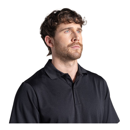 Black - Side - Craghoppers Mens Expert Basecamp Wicking Polo Shirt