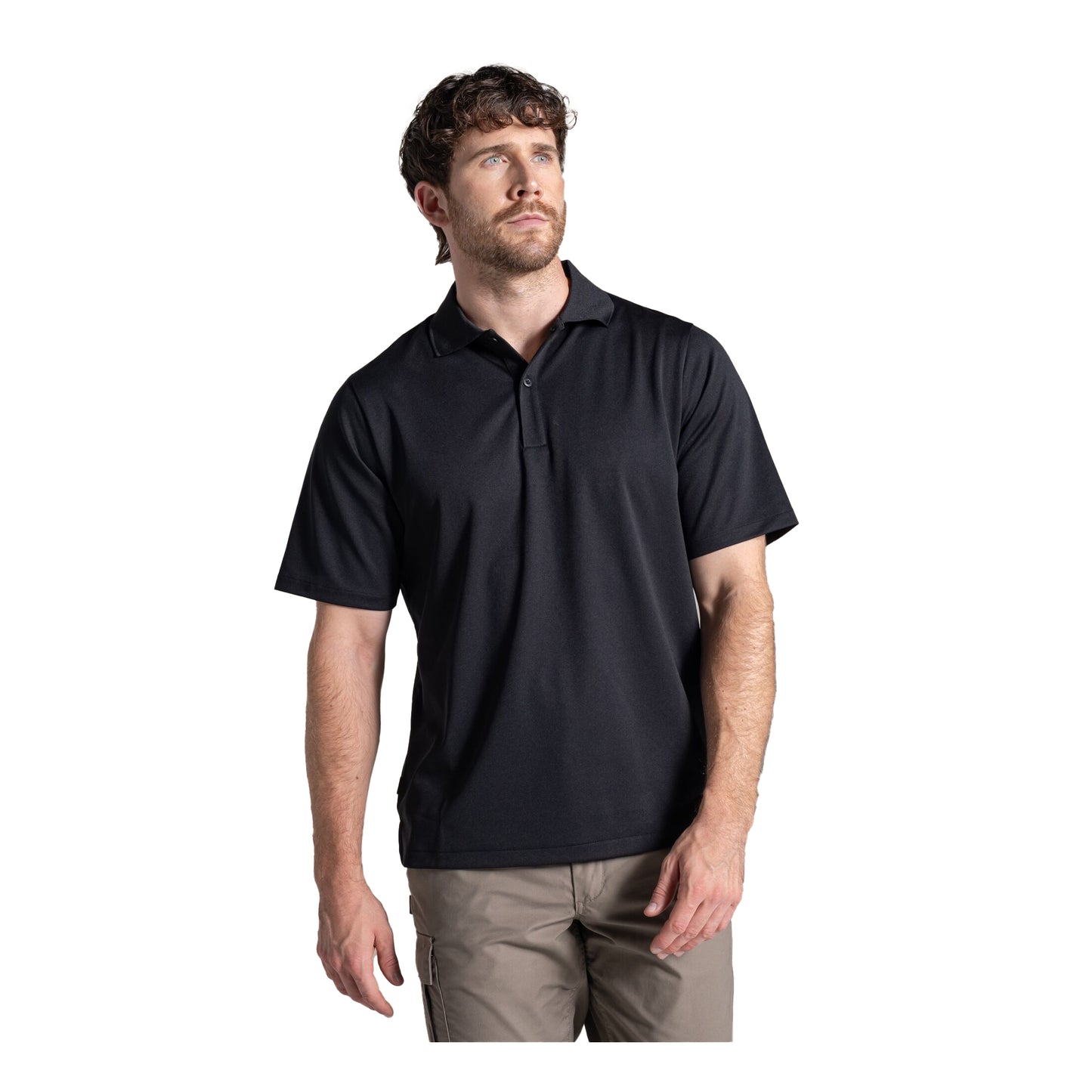 Black - Lifestyle - Craghoppers Mens Expert Basecamp Wicking Polo Shirt