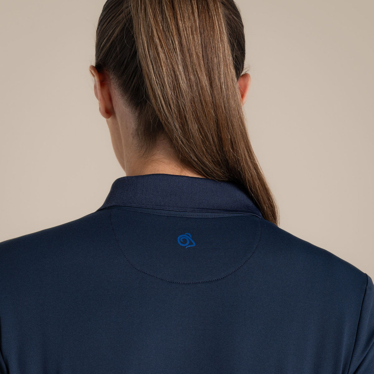 Blue Navy - Lifestyle - Craghoppers Womens-Ladies Thornbury Nosilife Long-Sleeved Golf Polo Shirt