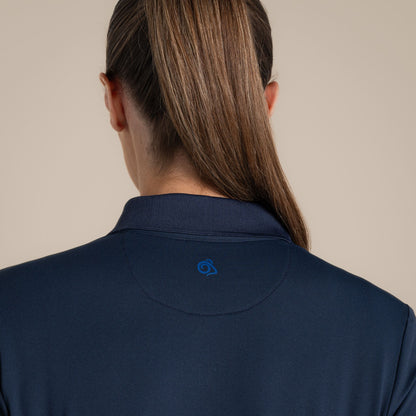 Blue Navy - Lifestyle - Craghoppers Womens-Ladies Thornbury Nosilife Long-Sleeved Golf Polo Shirt