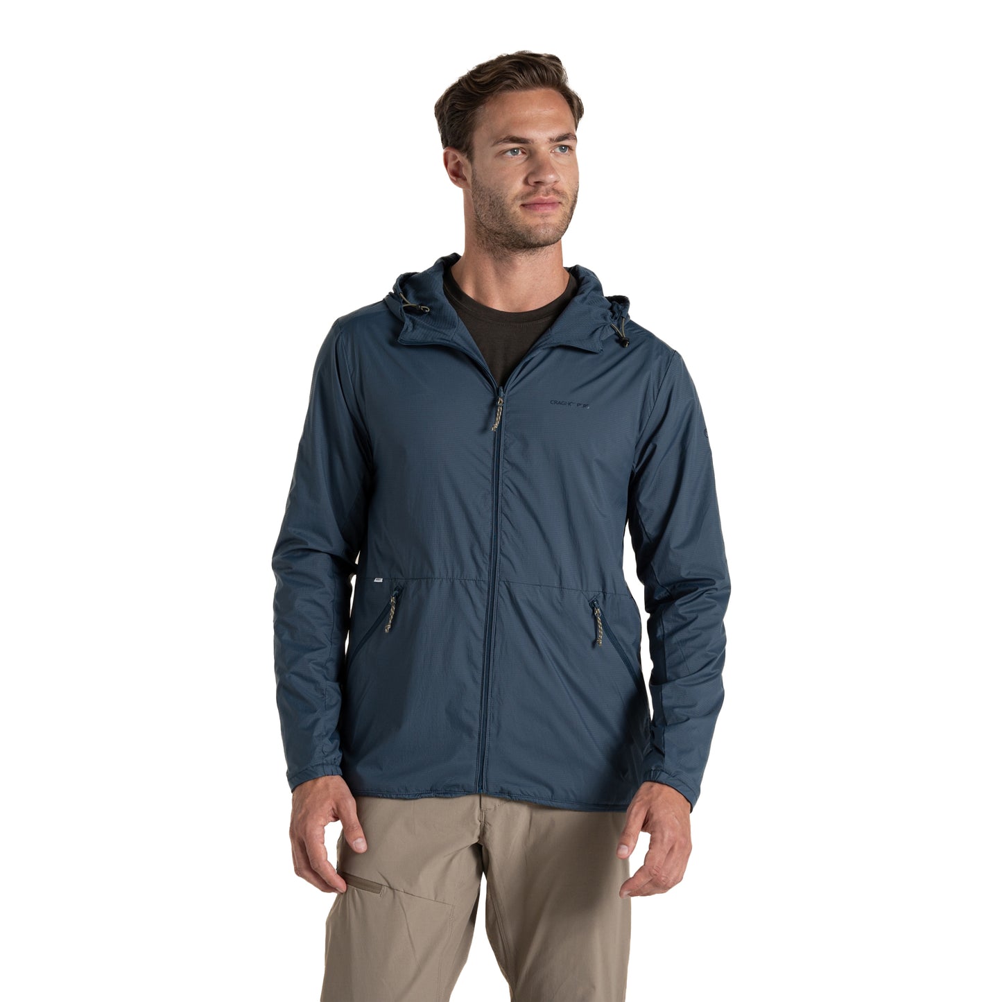 Blue Stone - Side - Craghoppers Mens Ovis Nosilife Reversible Jacket