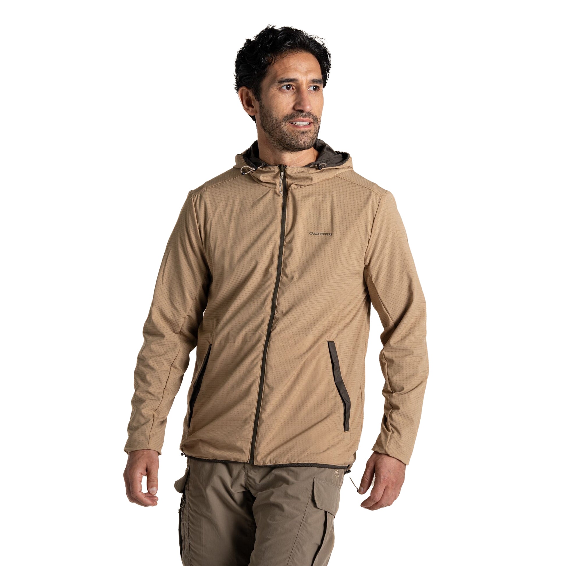 Woodland Green-Earthenware - Side - Craghoppers Mens Ovis Nosilife Reversible Jacket