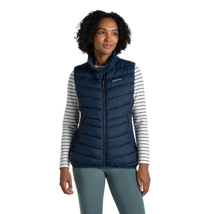 Blue Navy - Side - Craghoppers Womens-Ladies Compresslite IX Insulated Body Warmer