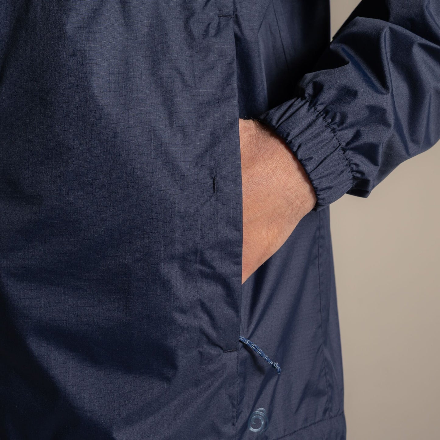 Dark Navy - Close up - Craghoppers Unisex Adult Expert Packable Waterproof Jacket