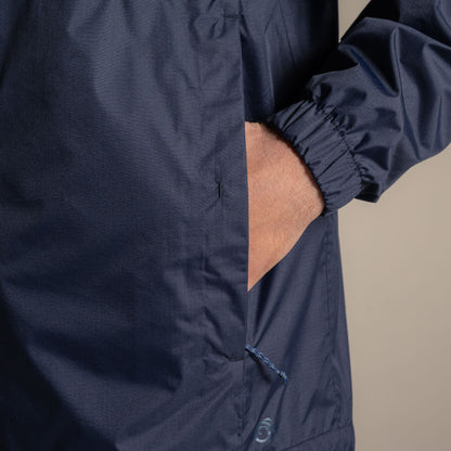 Dark Navy - Close up - Craghoppers Unisex Adult Expert Packable Waterproof Jacket