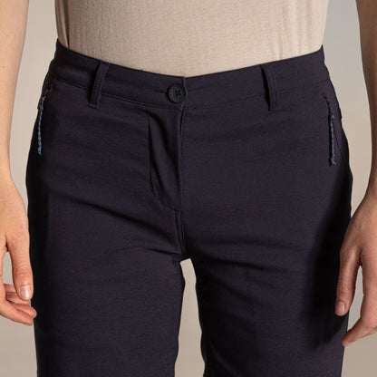 Dark Navy - Side - Craghoppers Womens-Ladies Kiwi Pro III Casual Shorts