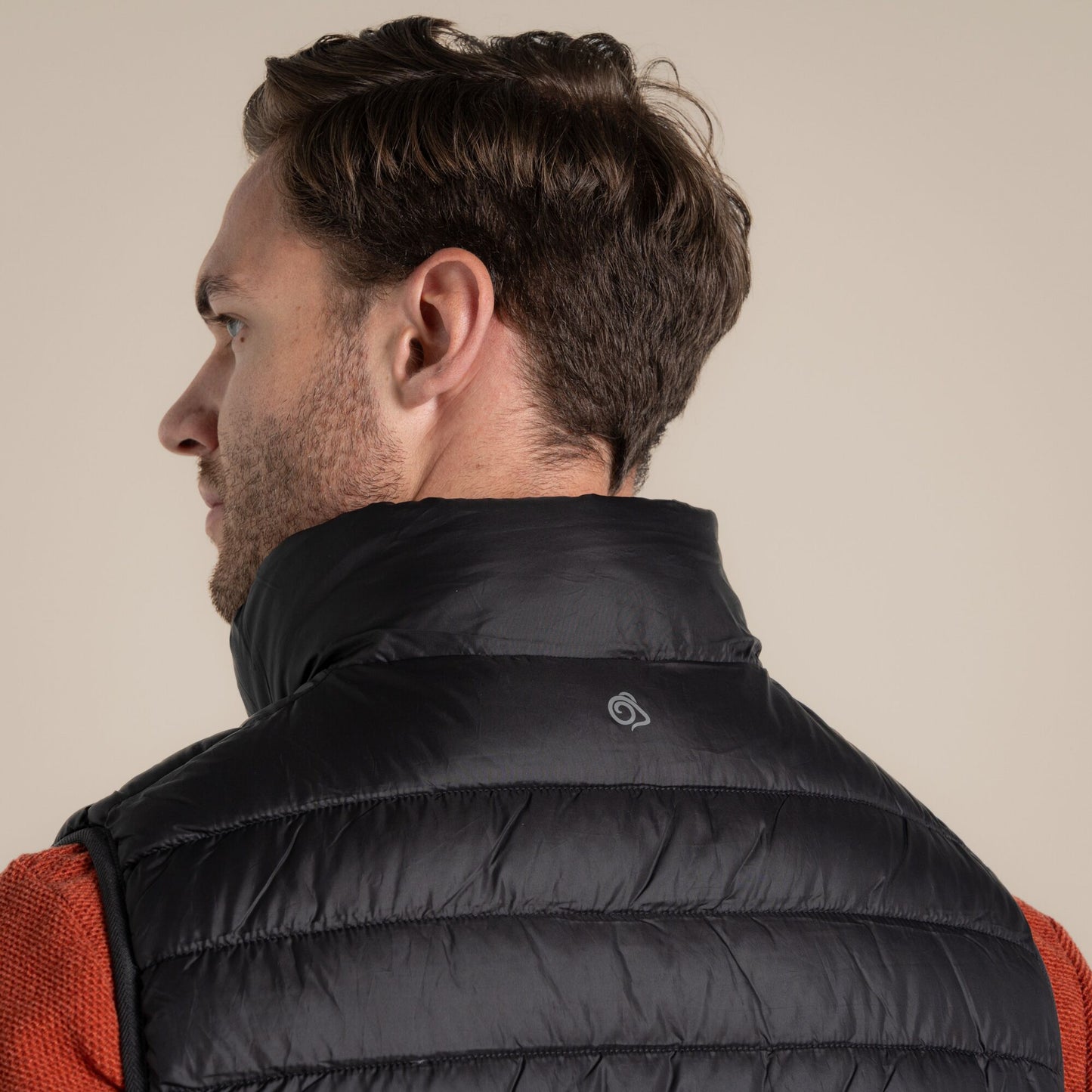 Black - Side - Craghoppers Mens Compresslite IX Gilet
