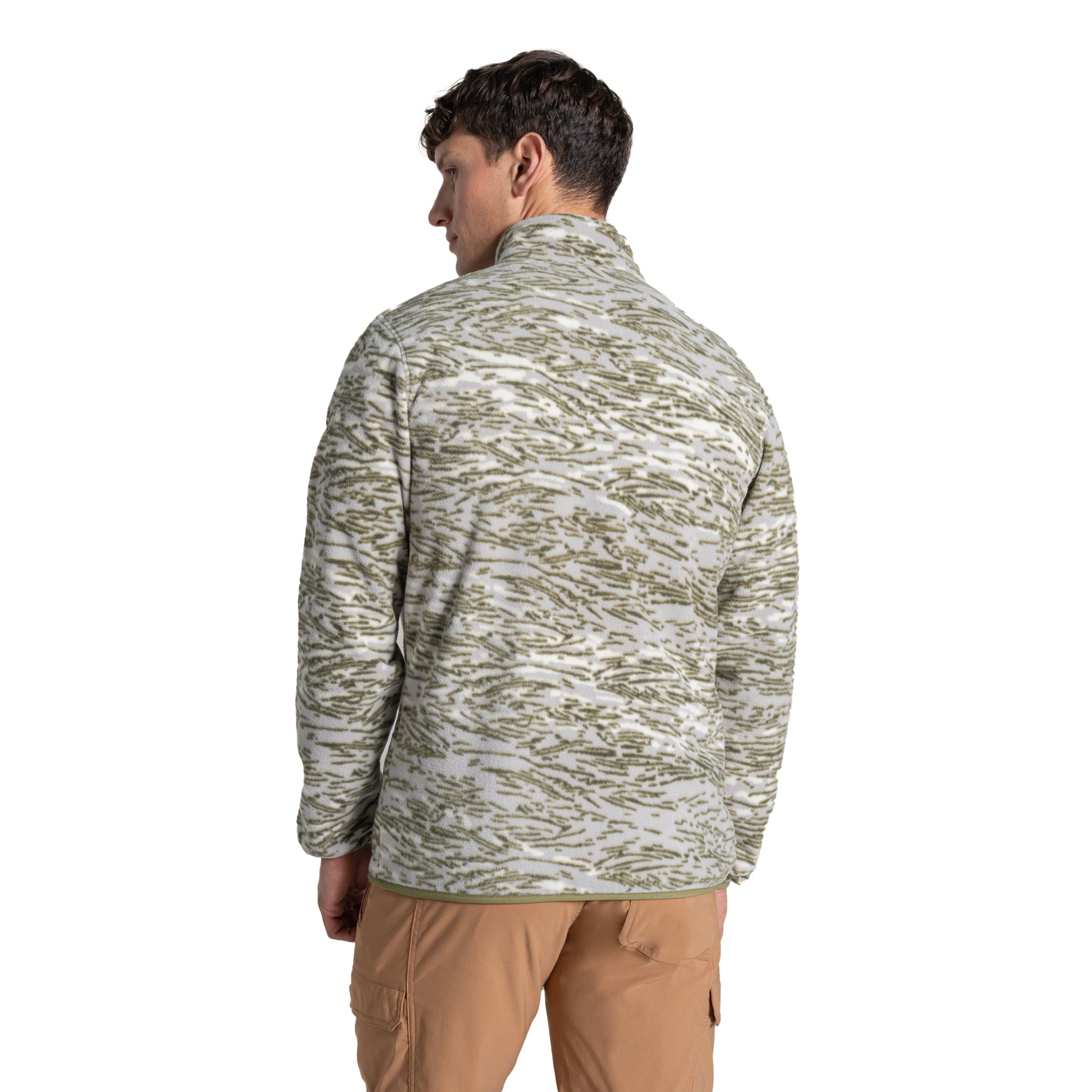 Cardamom - Back - Craghoppers Mens National Trust Irt Print Fleece Top