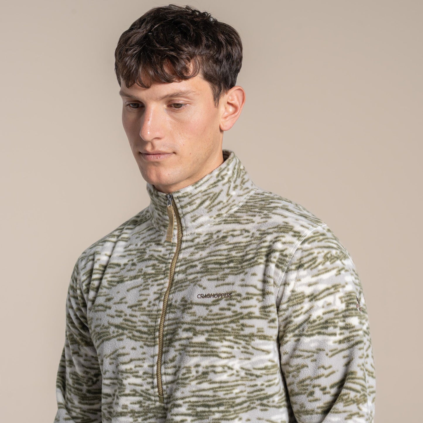 Cardamom - Side - Craghoppers Mens National Trust Irt Print Fleece Top
