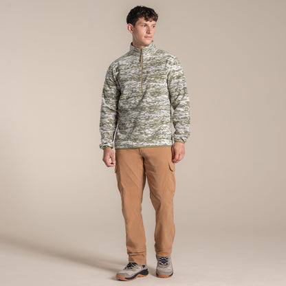 Cardamom - Close up - Craghoppers Mens National Trust Irt Print Fleece Top