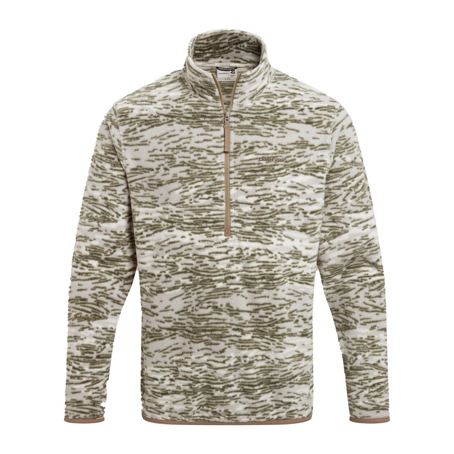Cardamom - Front - Craghoppers Mens National Trust Irt Print Fleece Top
