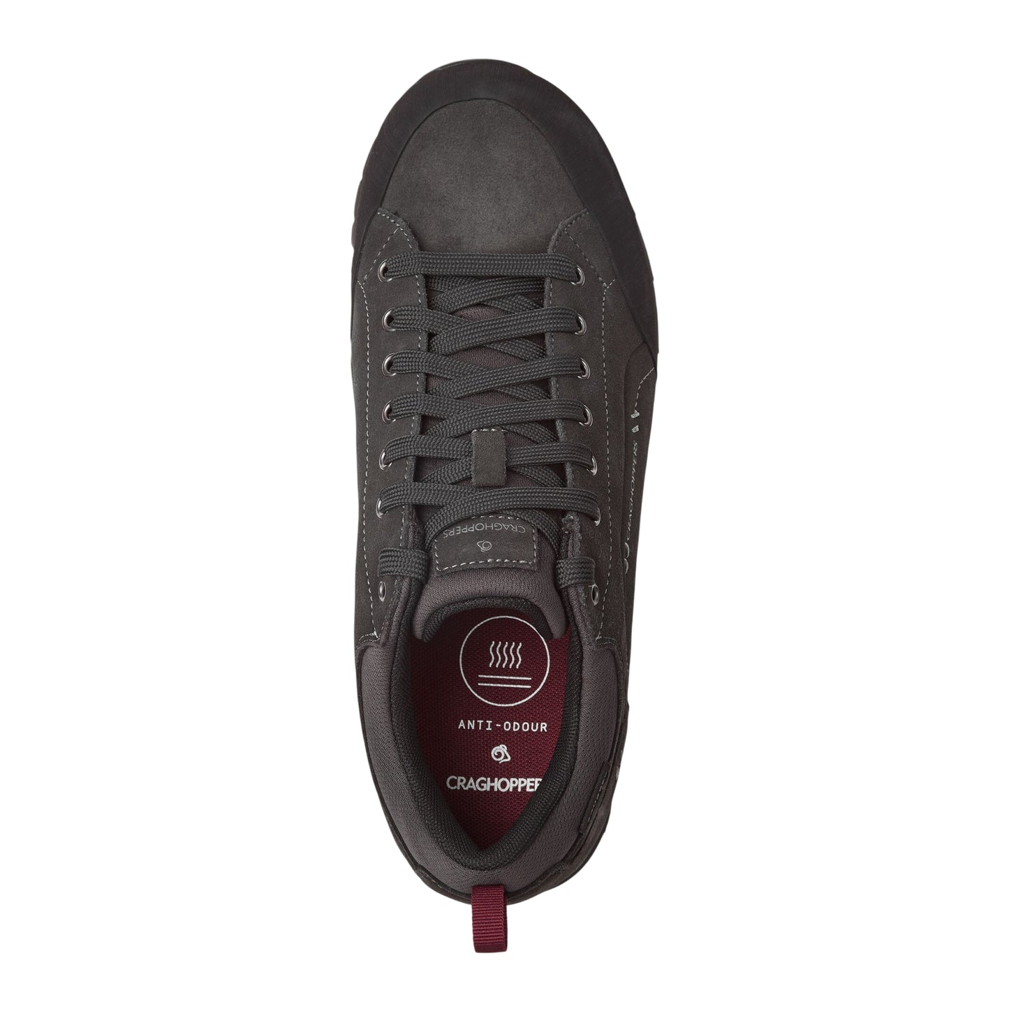 Black Pepper - Back - Craghoppers Mens Onega 2 Leather Trainers
