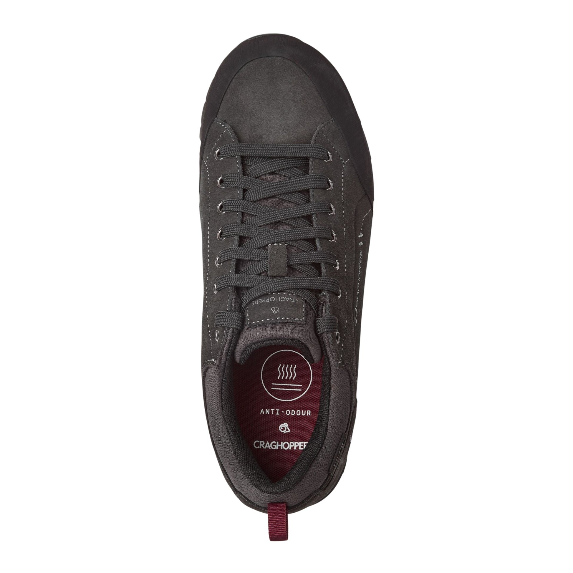 Black Pepper - Back - Craghoppers Mens Onega 2 Leather Trainers