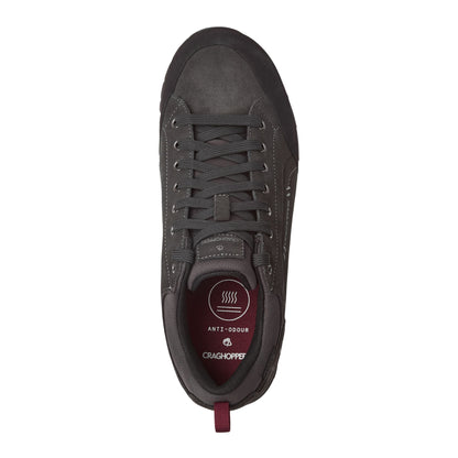 Black Pepper - Back - Craghoppers Mens Onega 2 Leather Trainers