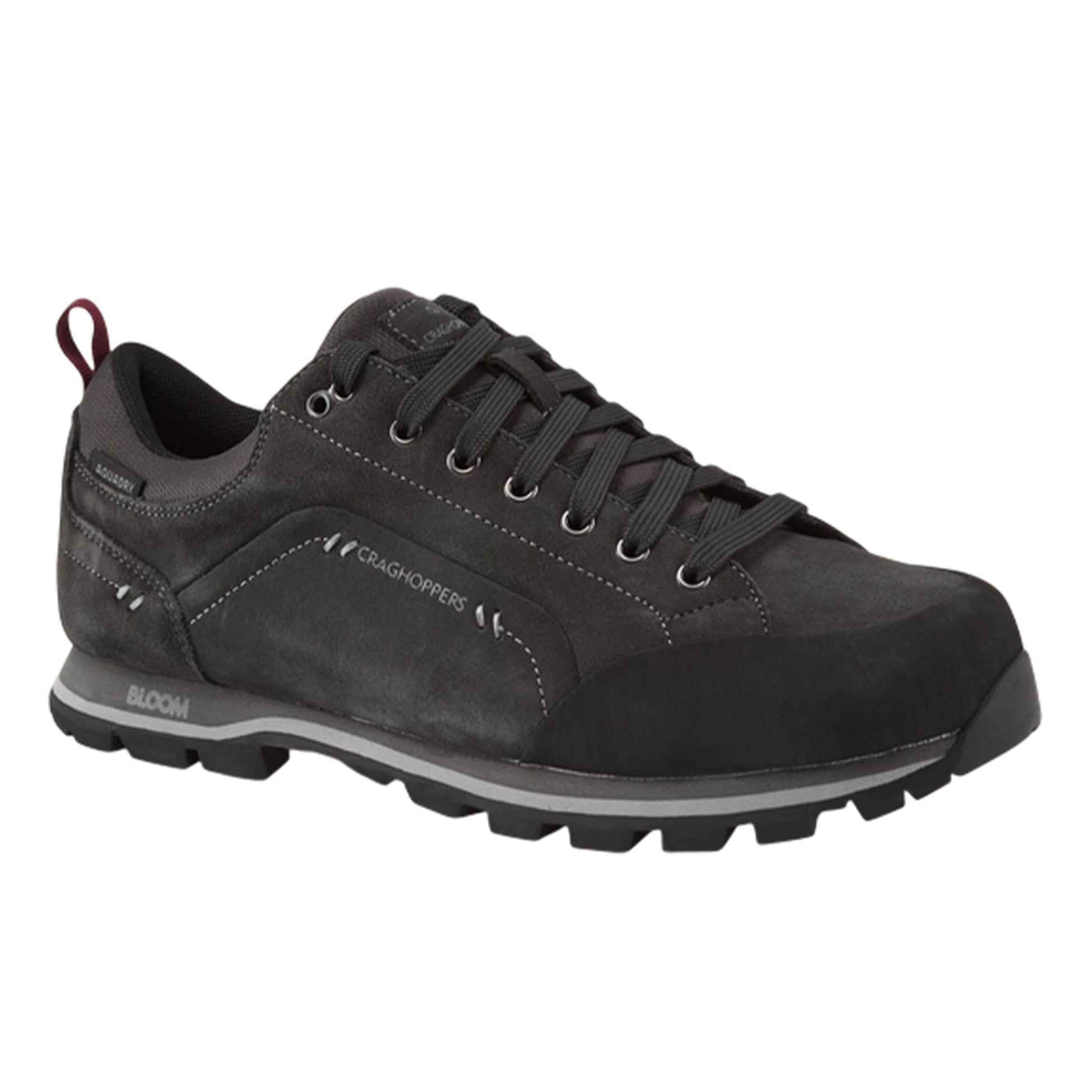 Black Pepper - Front - Craghoppers Mens Onega 2 Leather Trainers
