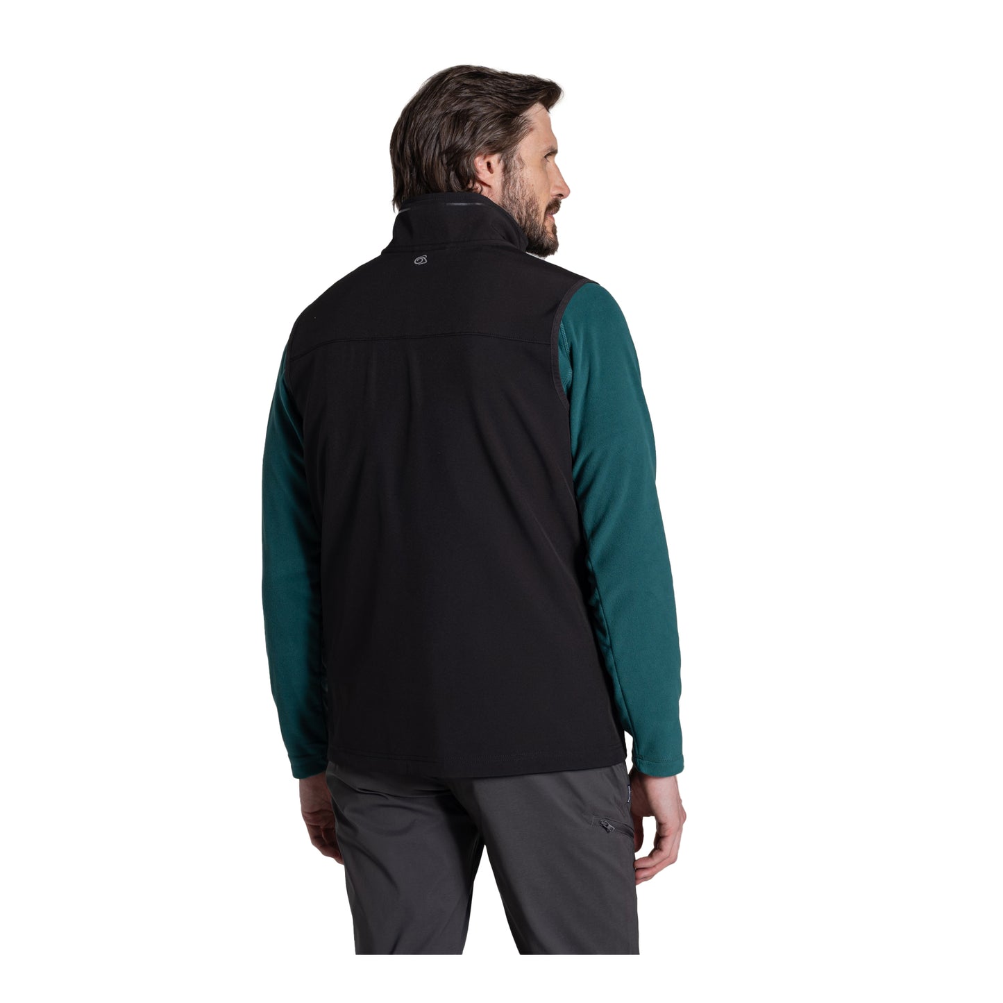 Black - Back - Craghoppers Mens Altis II Logo Gilet
