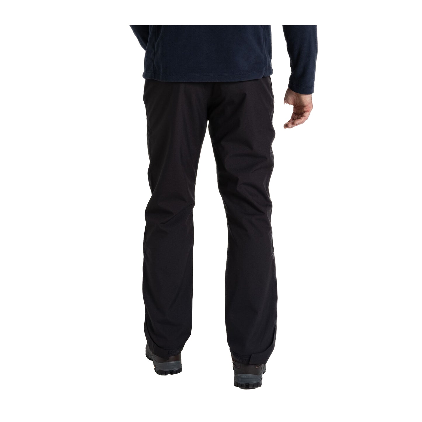 Black - Back - Craghoppers Expert Mens Kiwi Waterproof Trousers