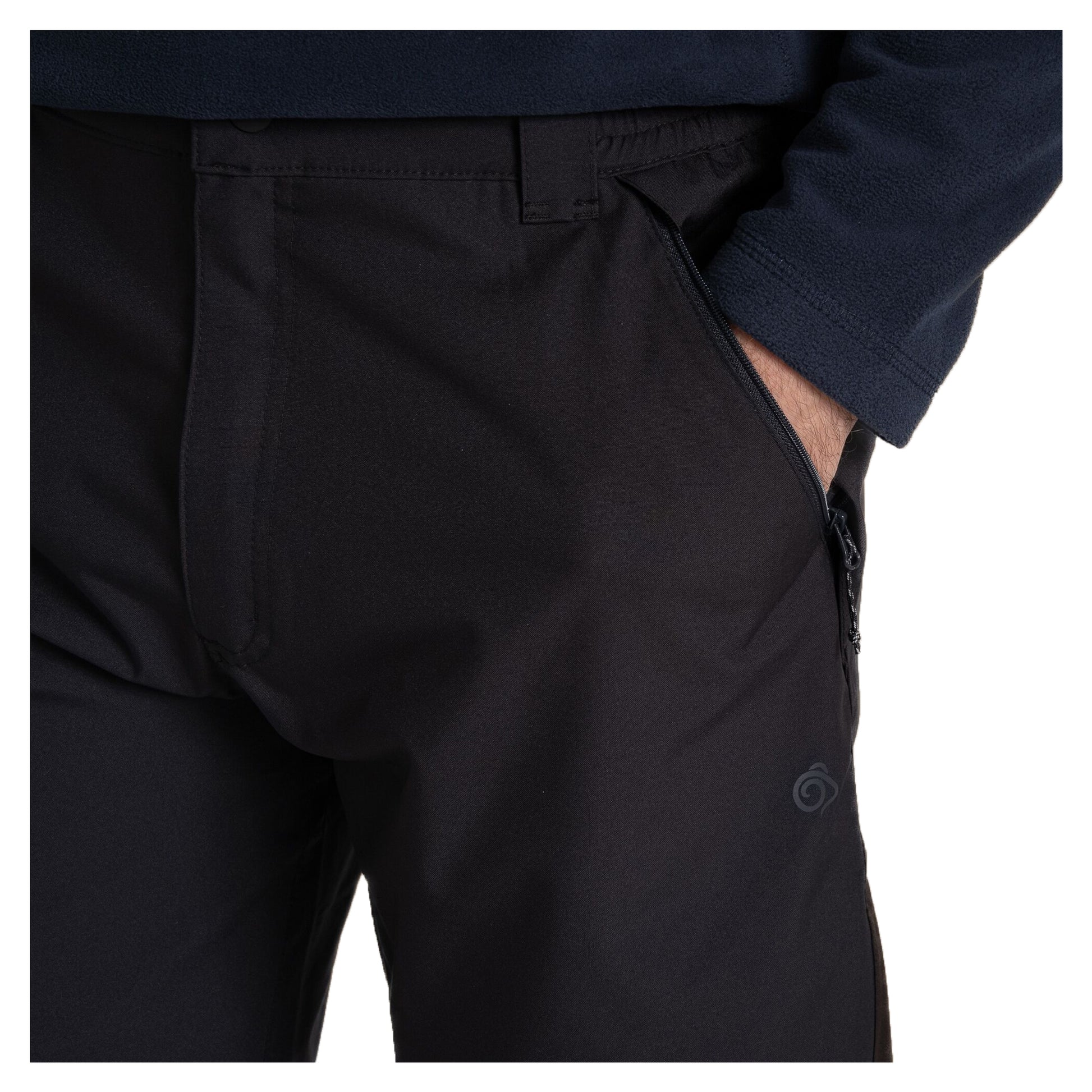 Black - Side - Craghoppers Expert Mens Kiwi Waterproof Trousers