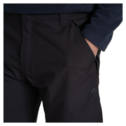 Black - Side - Craghoppers Expert Mens Kiwi Waterproof Trousers