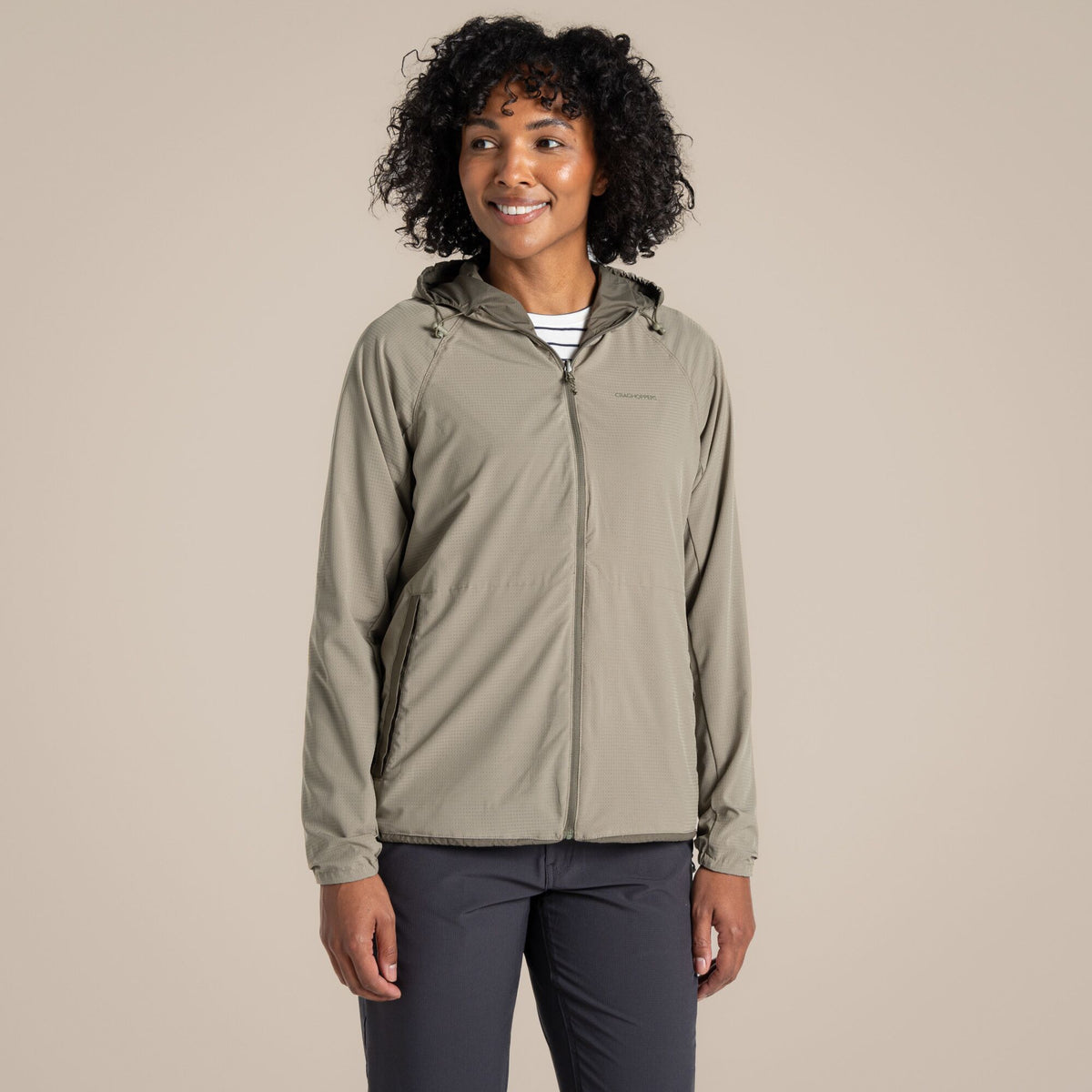 Wild Olive-Vert - Pack Shot - Craghoppers Womens-Ladies Rosa Nosilife Reversible Jacket
