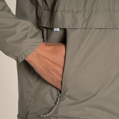 Wild Olive-Vert - Close up - Craghoppers Womens-Ladies Rosa Nosilife Reversible Jacket