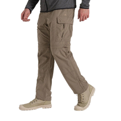 Pebble - Side - Craghoppers Childrens-Kids Nosilife Convertible Hiking Trousers