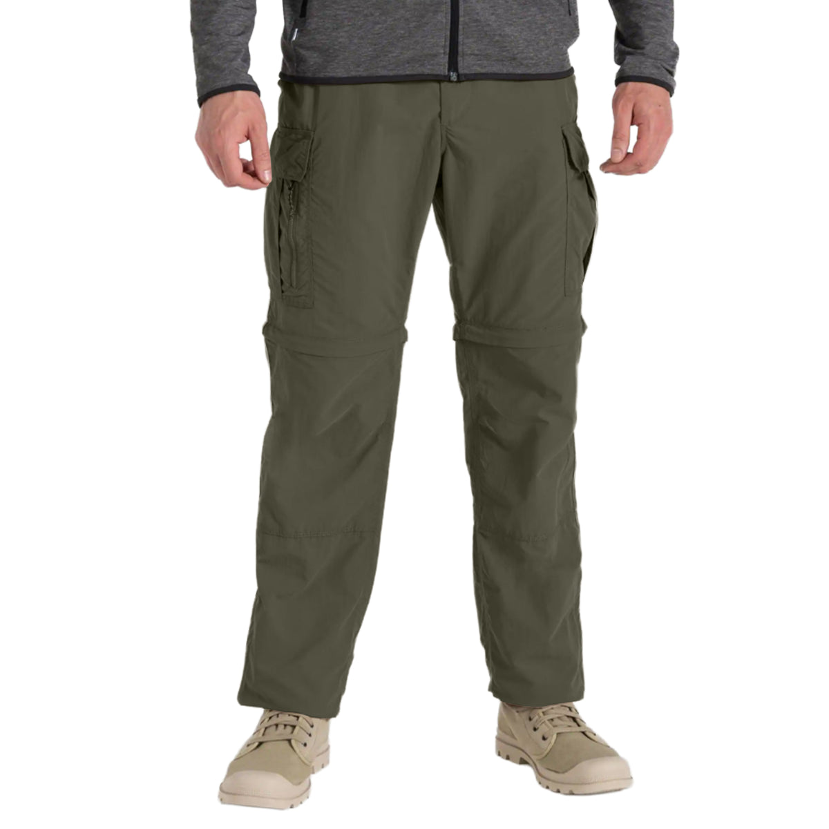 Woodland Green - Lifestyle - Craghoppers Childrens-Kids Nosilife Convertible Hiking Trousers