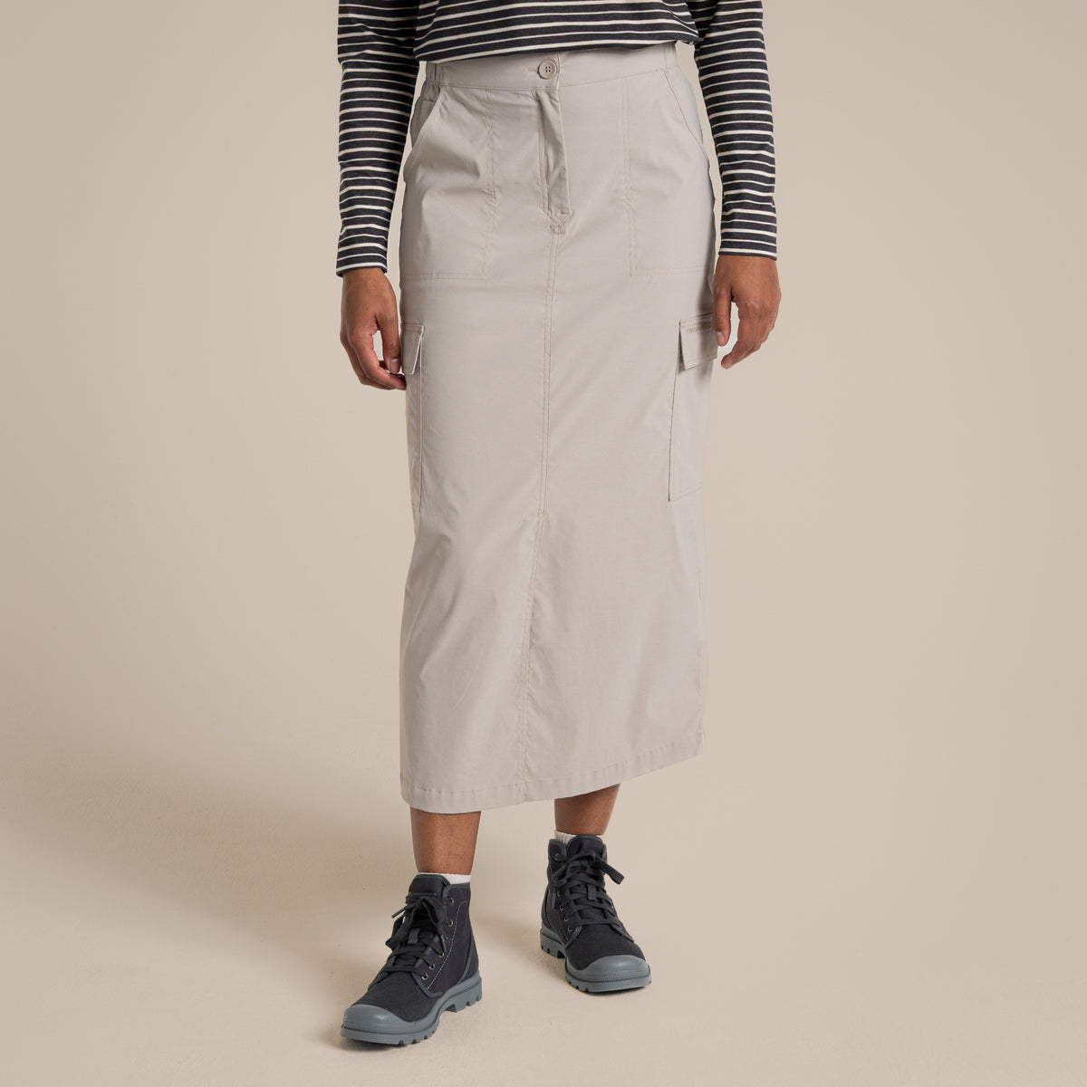 Soft Mushroom - Pack Shot - Craghoppers Womens-Ladies Pro Nosilife Midi Skirt