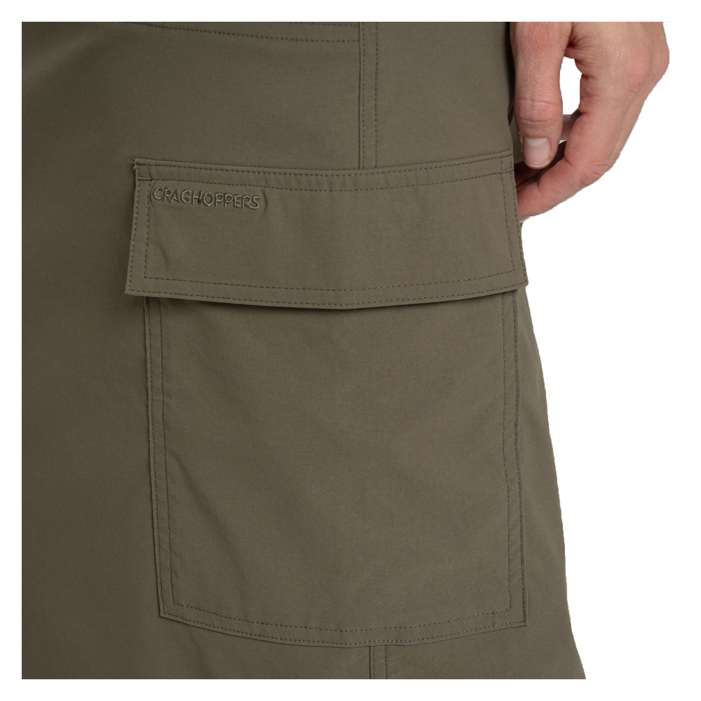 Wild Olive - Side - Craghoppers Womens-Ladies Pro Nosilife Midi Skirt
