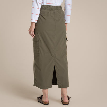 Wild Olive - Back - Craghoppers Womens-Ladies Pro Nosilife Midi Skirt