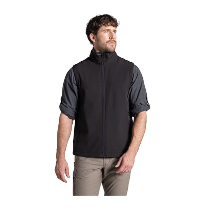 Black - Lifestyle - Craghoppers Mens Expert Basecamp II Softshell Gilet