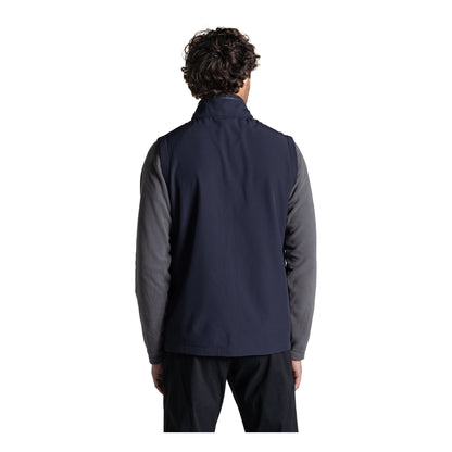 Dark Navy - Back - Craghoppers Mens Expert Basecamp II Softshell Gilet