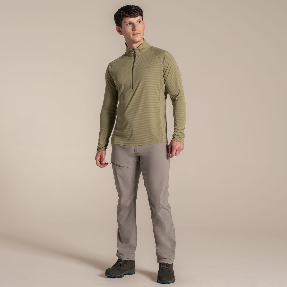Cardamom - Close up - Craghoppers Mens Nosilife Half Zip Pullover